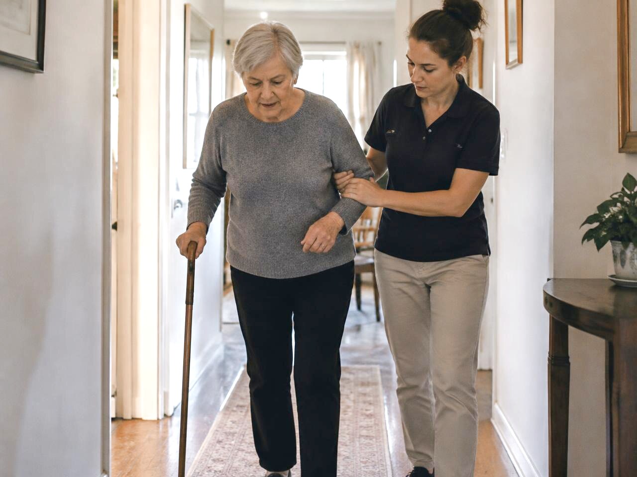 Neurological rehabilitation in a home setting